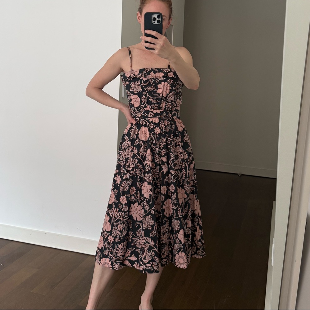 Floral Black and Pink Dress